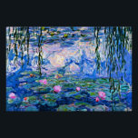 Pôster Claude Monet - Lírios Água, 1919,<br><div class="desc">Claude Monet famosa pintura, Água Lírios, 1919</div>
