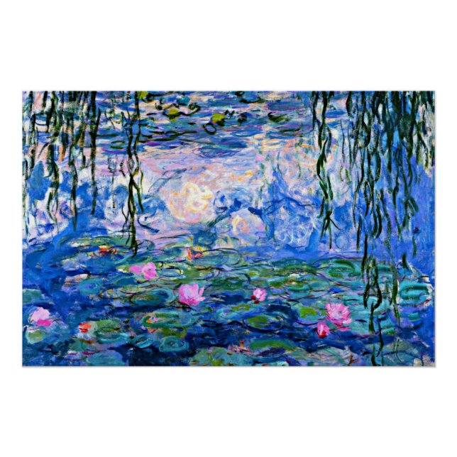 Pôster Claude Monet - Lírios Água, 1919, (Frente)
