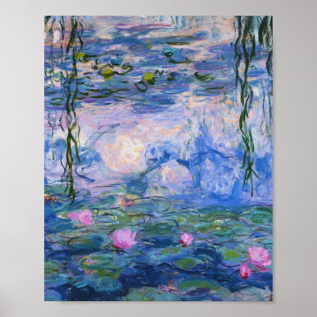 Poster Claude Monet - Lírios Água 1919 (Frente)
