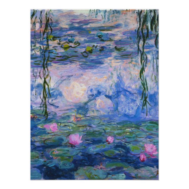 Pôster Claude Monet - Lírios Água 1919 (Frente)