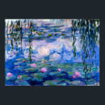 Poster Claude Monet - Lírios Azuis<br><div class="desc">1916 | Lírios azuis (Ninféas),  por Claude Monet.</div>
