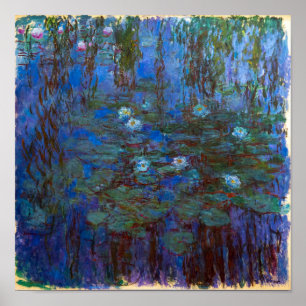 Poster Claude Monet - Lírios Azuis