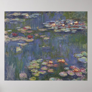 Poster Claude Monet Lírios de Água