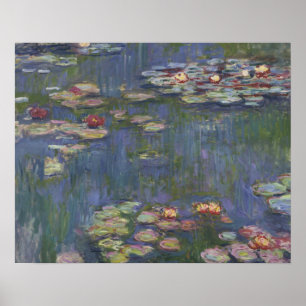 Pôster Claude Monet - Lírios De Água
