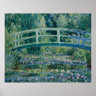 Pôster Claude Monet - Lírios de Água e Ponte Japonesa