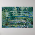 Pôster Claude Monet - Lírios de Água e Ponte Japonesa<br><div class="desc">Water Lily e Ponte Japonesa por Claude Monet, 1899. Claude Monet foi fundador da pintura Impressionista Francesa, e o mais consistente e prolífico praticante da filosofia do movimento de expressar as percepções diante da natureza, especialmente quando aplicada à pintura paisagística ao ar livre. O termo "impressionismo" deriva do título de...</div>