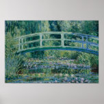 Poster Claude Monet - Lírios de Água e Ponte Japonesa<br><div class="desc">Water Lily e Ponte Japonesa por Claude Monet, 1899. Claude Monet foi fundador da pintura Impressionista Francesa, e o mais consistente e prolífico praticante da filosofia do movimento de expressar as percepções diante da natureza, especialmente quando aplicada à pintura paisagística ao ar livre. O termo "impressionismo" deriva do título de...</div>