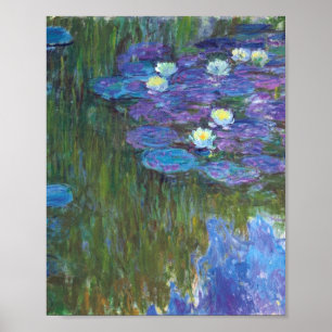 Poster Claude Monet - Lírios De Água Roxo
