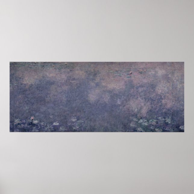Pôster Claude Monet | Lírios: Dois Salgueiros-Vedantes (Frente)