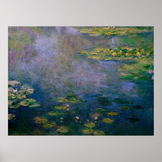 Poster Claude Monet - Lírios Hídricos (Frente)