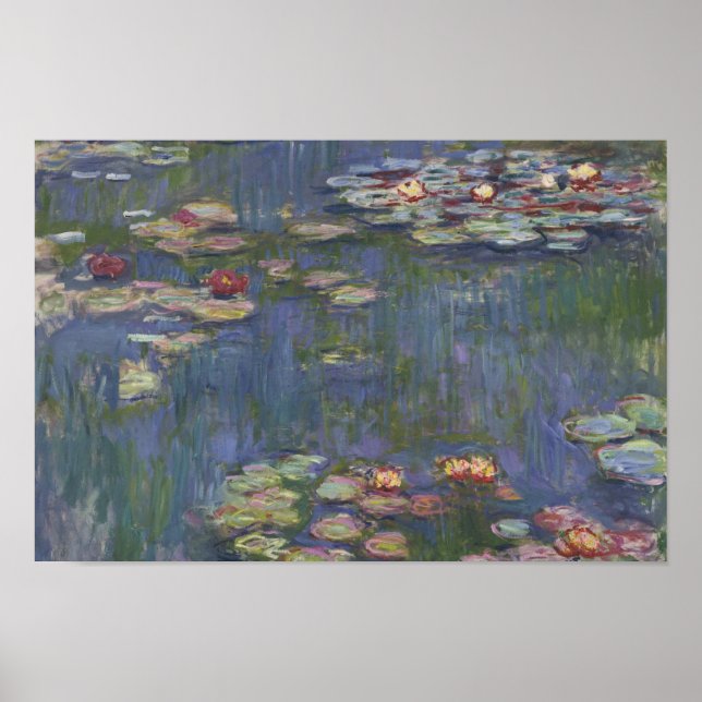 Poster Claude Monet - Lírios Hídricos (Frente)