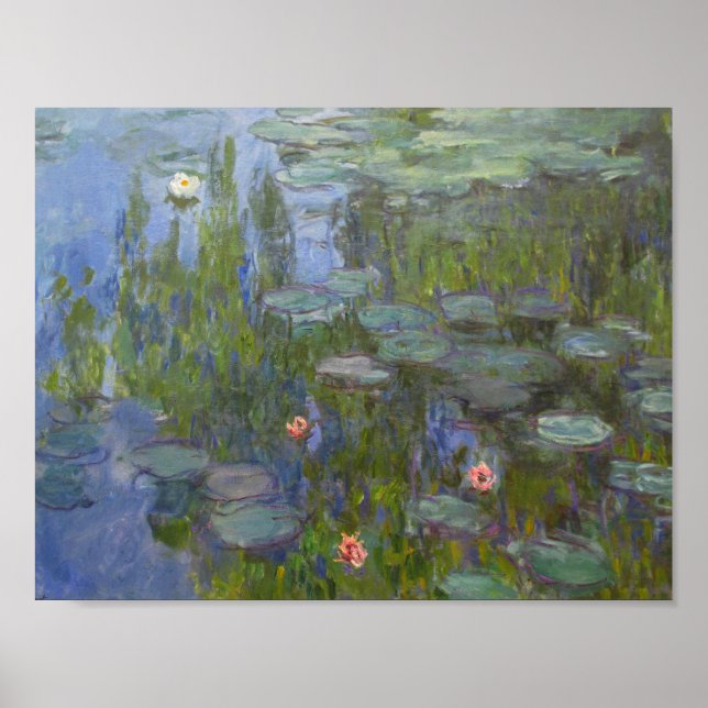 Poster Claude Monet - Lírios Hídricos (Frente)