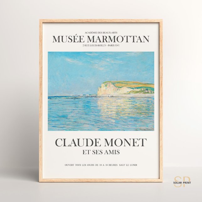 Poster Claude Monet Low Tide em Pourville perto da Arte D (Criador carregado)
