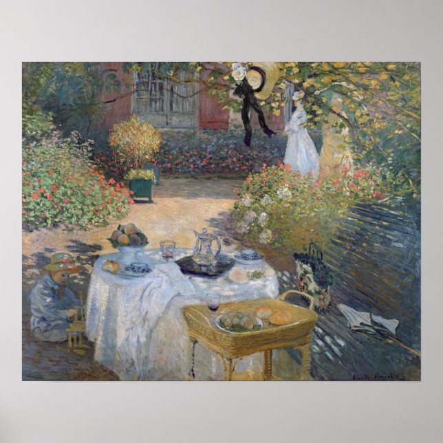 Poster Claude Monet | Luncheon: Jardim do Monet Argenteui (Frente)