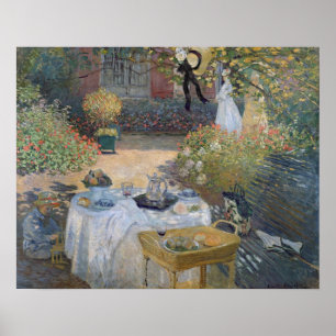 Poster Claude Monet Luncheon: O jardim argentino de Mone