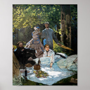 Poster Claude Monet - Luncheon sobre a grama, Painel da D