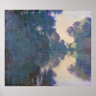 Poster Claude Monet   Manhã no Sena perto de Giverny