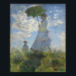 Poster Claude Monet Mulher Com Parasol<br><div class="desc">Claude Monet Mulher Com Parasol/Madame Monet E Seu Filho (1875) Claude Monet foi fundador da pintura Impressionista Francesa. A bela cena paisagística de Monet mostra Camille, num vestido branco, com um chapéu velado, carregando um parasol. O filho do Monet � está em segundo plano no campo. Mulher com Parasol é...</div>