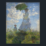 Poster Claude Monet Mulher Com Parasol<br><div class="desc">Claude Monet Mulher Com Parasol/Madame Monet E Seu Filho (1875) Claude Monet foi fundador da pintura Impressionista Francesa. A bela cena paisagística de Monet mostra Camille, num vestido branco, com um chapéu velado, carregando um parasol. O filho do Monet � está em segundo plano no campo. Mulher com Parasol é...</div>