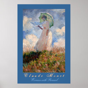 Pôster Claude Monet: Mulher com parasol