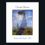 Poster Claude Monet Mulher com Parasol 1875<br><div class="desc">Claude Monet Mulher com Poster Parasol 1875 Mais tamanhos e opções disponíveis Quadros e Matrizes disponíveis</div>