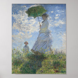 Poster Claude Monet- Mulher com um parasol