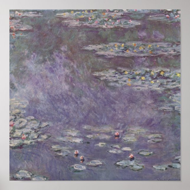 Poster Claude Monet - Nenúfares (Frente)