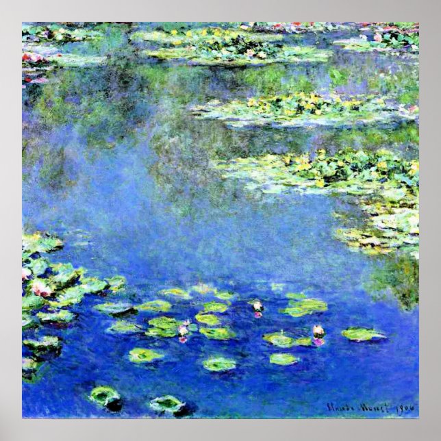 Poster Claude Monet - Nenúfares, 1907, (Frente)