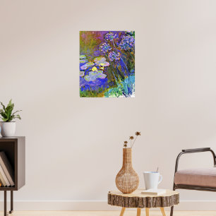 Poster Claude Monet - Nenúfares e Agapanthus,