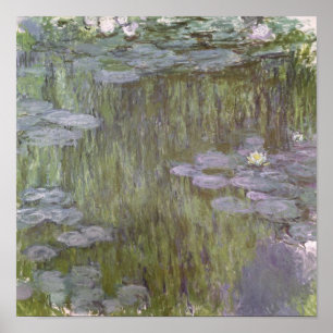 Pôster Claude Monet Nympheas em Giverny, 1918