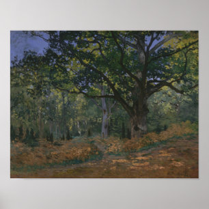 Pôster Claude Monet - O Bodmer Oak, Fontainebleau