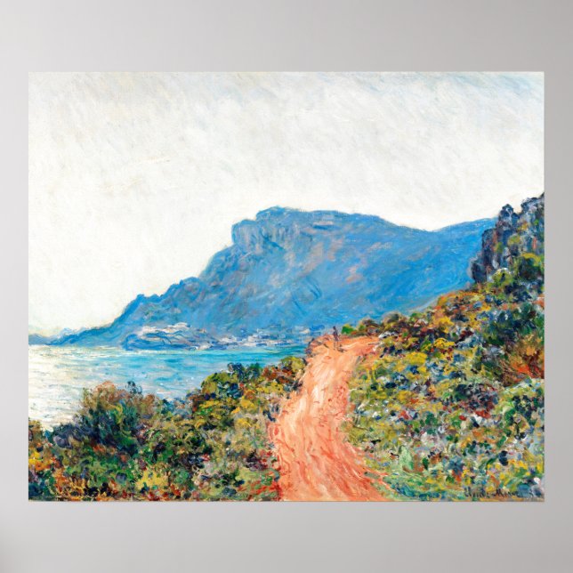 Poster Claude Monet O Corniche perto de Mônaco (Frente)