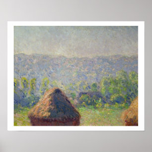 Pôster Claude Monet o fim do verão, em Givern