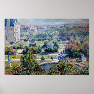Poster Claude Monet - O Jardim das Tuilarias