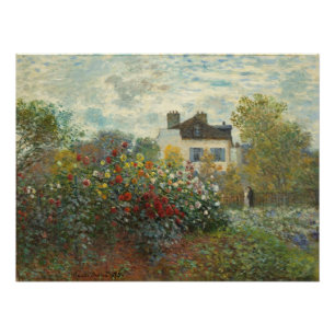 Pôster Claude Monet o jardim do artista em Argenteuil