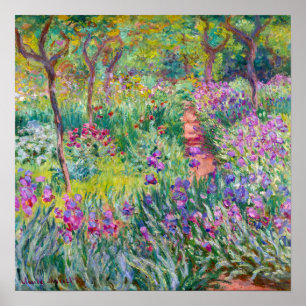 Poster Claude Monet - O Jardim Íris de Giverny