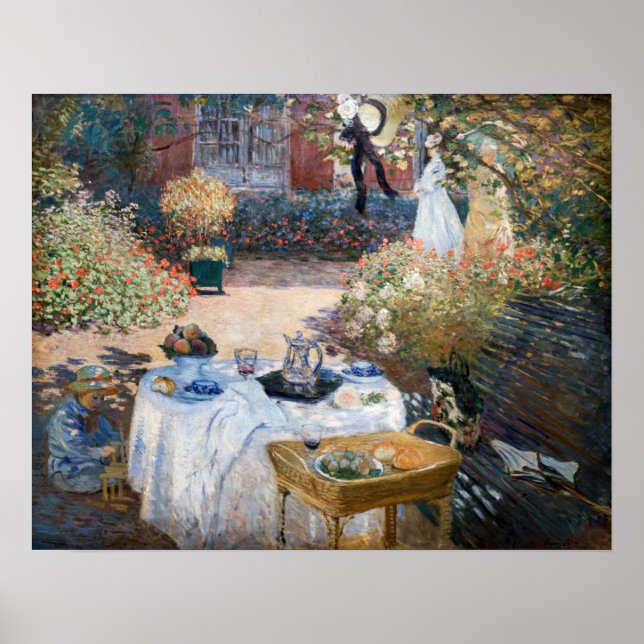 Poster Claude Monet - O Luncheon, painel decorativo (Frente)