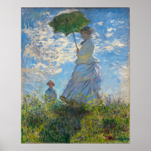 Poster Claude Monet - O Promenade, Mulher com Parasol