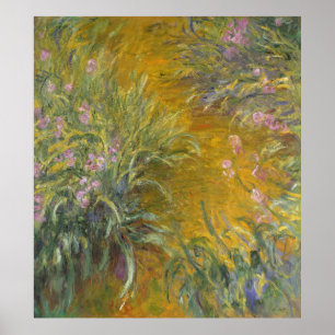 Pôster Claude Monet   o trajeto através das íris