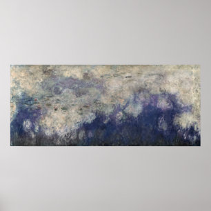 Pôster Claude Monet o Waterlilies as nuvens 1915-26