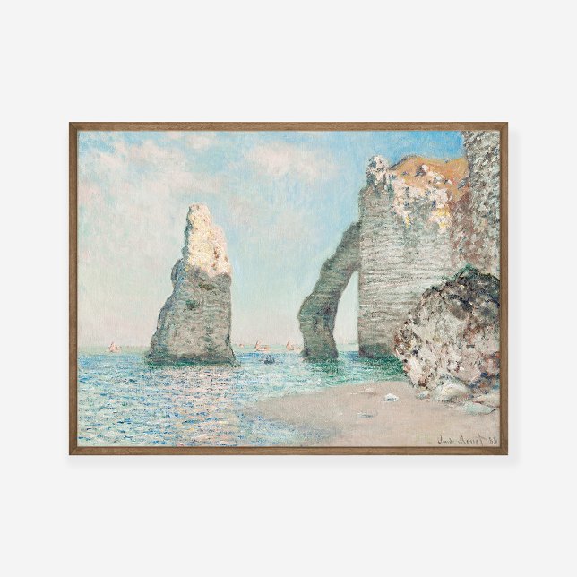 Poster Claude Monet Os Cliff Na Pintura Etretat (Criador carregado)