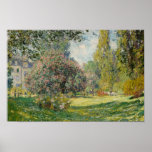 Poster Claude Monet - Paisagem: O Monceau Parc<br><div class="desc">Paisagem: Parc Monceau,  de Claude Monet,  1876. Óleo na canvas.</div>