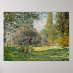 Poster Claude Monet | Paisagem: Parc Monceau<br><div class="desc">Paisagem O Monceau Parc de Claude Monet � Bridgeman Imagens</div>