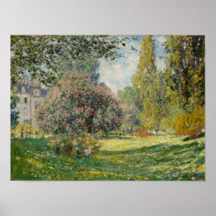 Poster Claude Monet   Paisagem: Parc Monceau