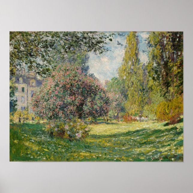 Poster Claude Monet | Paisagem: Parc Monceau (Frente)