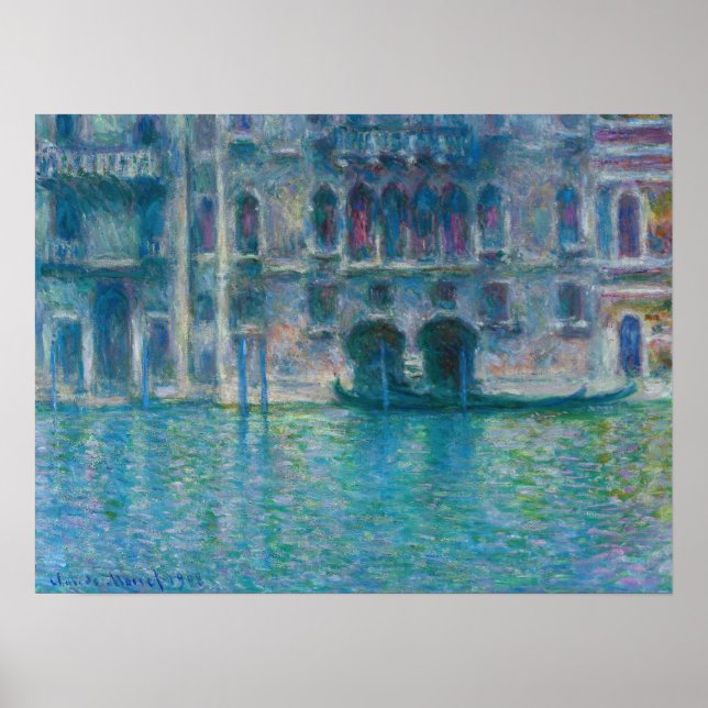 Poster Claude Monet - Palazzo da Mula (Frente)