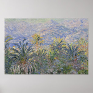 Pôster Claude Monet - Palm Trees em Bordighera