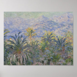 Pôster Claude Monet - palmeiras em Bordighera