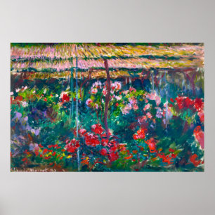 Poster Claude Monet, Peony Garden, 1887