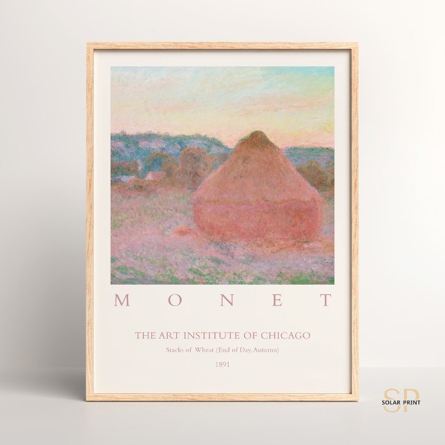 Poster Claude Monet Pilhas de Trigo Fim do Dia Outono (Criador carregado)